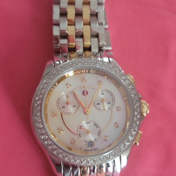 Michelle two tone watch - Picture 6 of 6